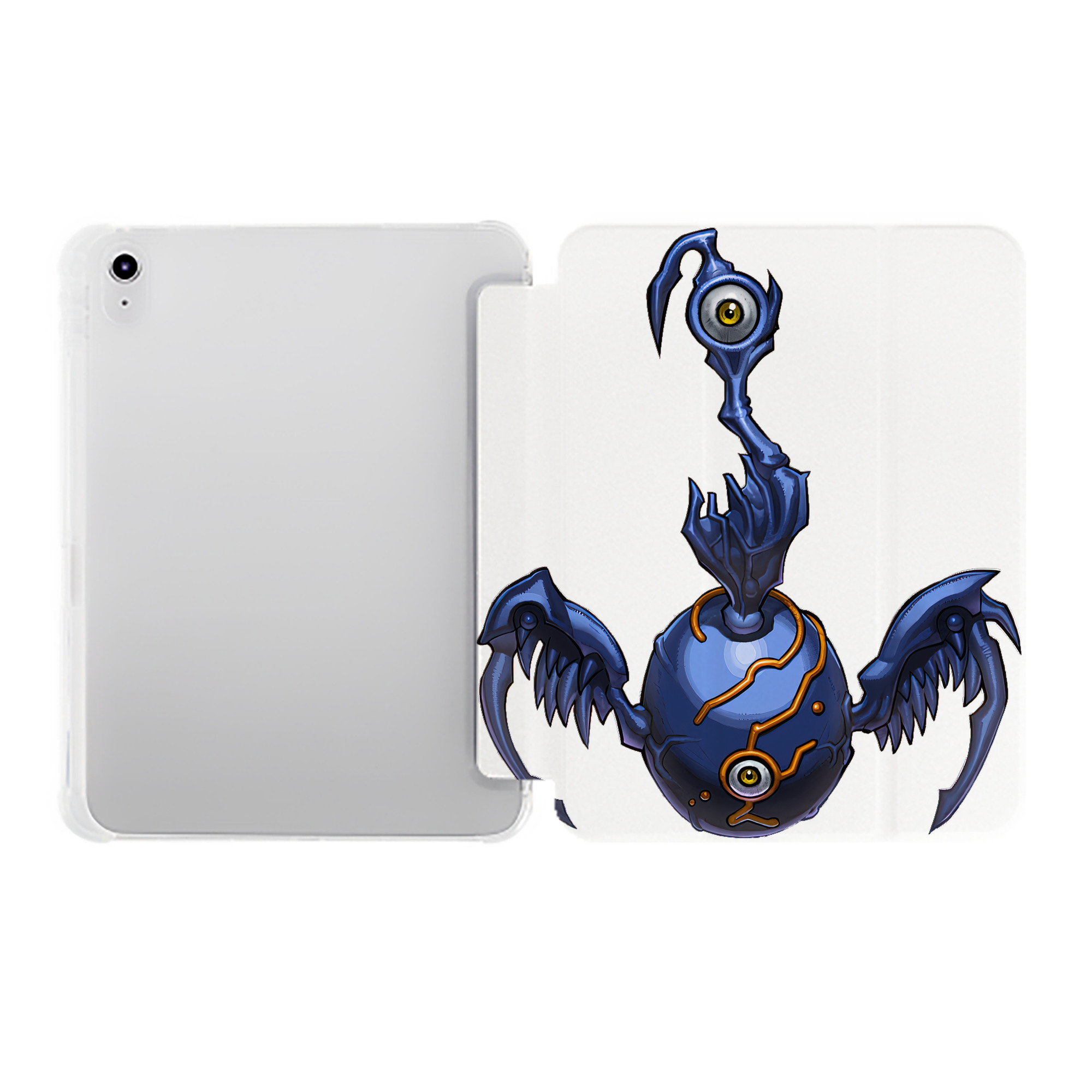（画像用） 遊☆戯☆王 Yu-Gi-Oh! IPad ケース ペン収納付き 三つ折りスタンド PUレザー×シリコン 対応機種9.5/10.5/10.9インチ